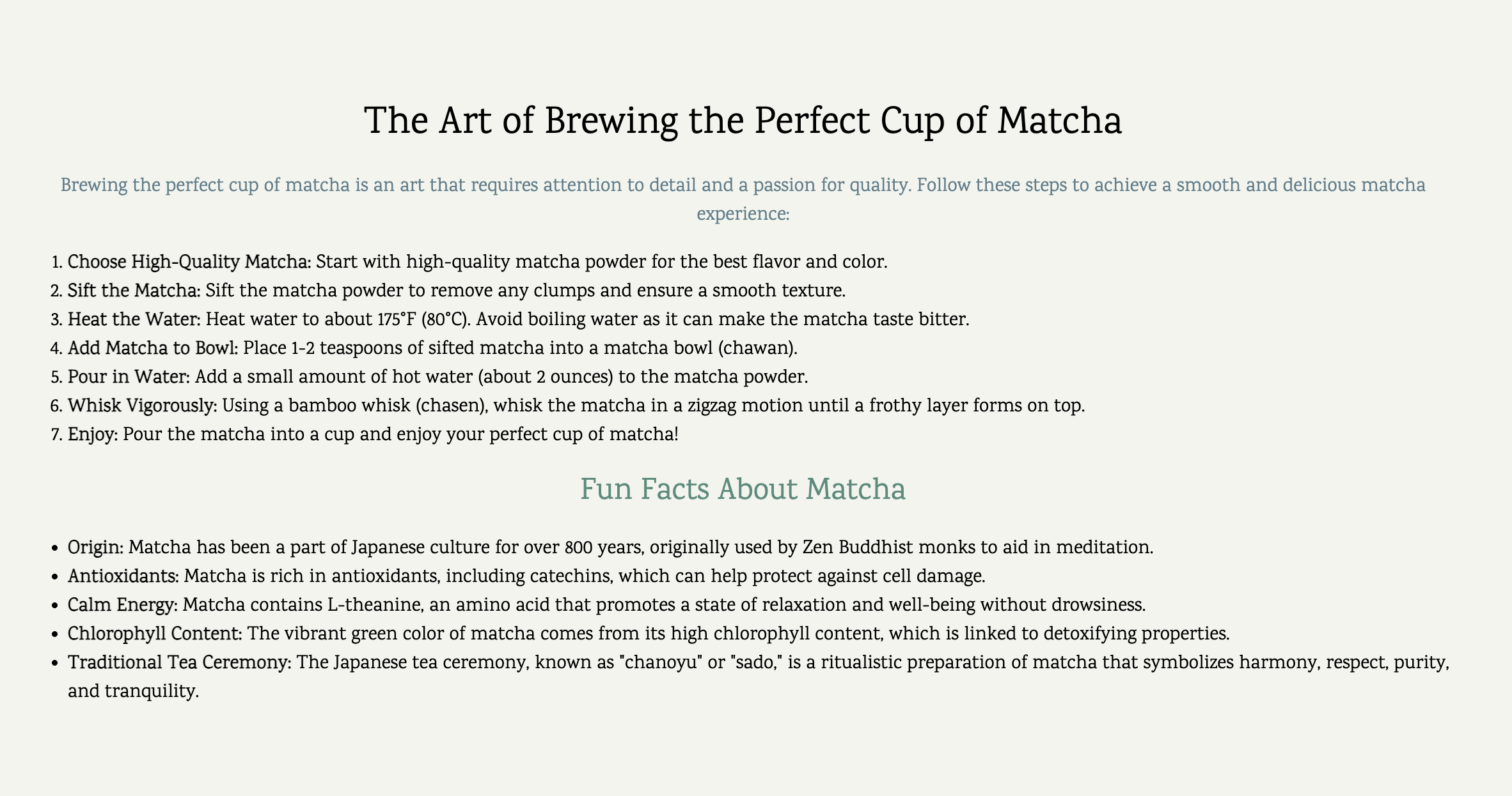Matcha Blog Post